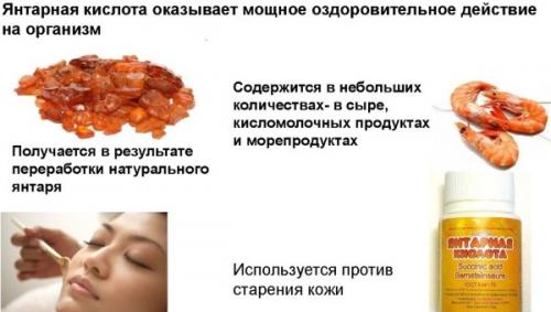 Янтарная кислота инструкция по применению. Показания и противопоказания к применению
