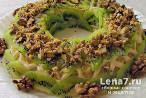 Салат Малахитовый браслет с огурцом. Салат «Малахитовый браслет» с киви: 6 рецептов