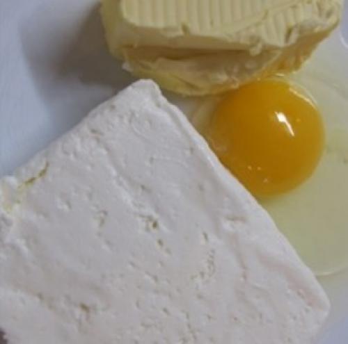 Пирожки из творожного теста с яблоками в духовке.