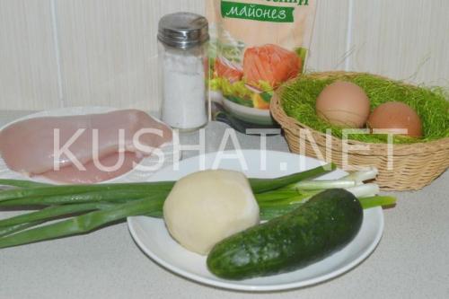 Салат с редькой и куриной грудкой. Салат из редьки с курицей – рецепт