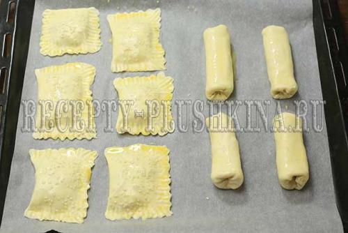 Красивые слойки с ветчиной и сыром. Слойки с ветчиной и сыром из слоеного теста