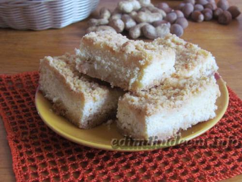 Королевский пирог с творогом и маслом