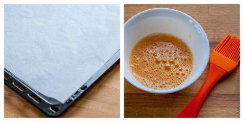 Булочки с сыром и ветчиной из слоеного теста рецепт.