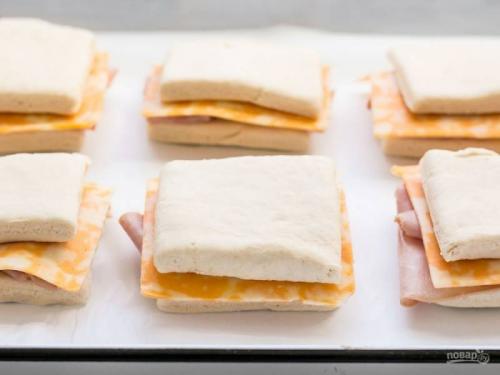 Выпечка с ветчиной и сыром – пошаговый рецепт с фото на