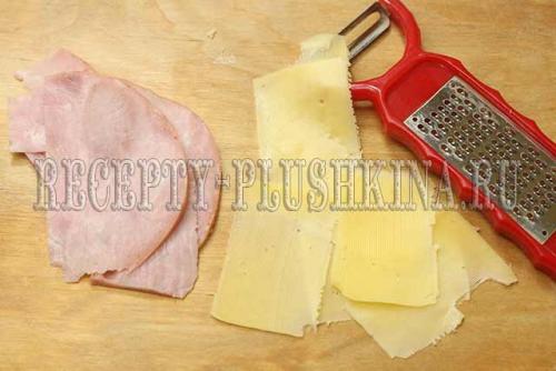 Красивые слойки с ветчиной и сыром. Слойки с ветчиной и сыром из слоеного теста