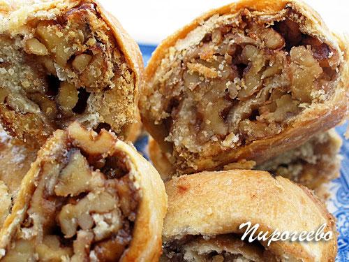 Булочки из слоеного бездрожжевого теста. Восточная сладость