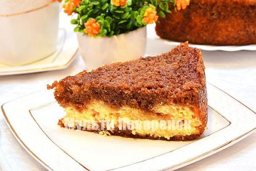 Шоколадно творожный пирог в мультиварке. Шоколадно-творожный пирог в мультиварке