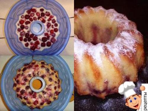 Пирог с вишней на кефире с манкой. Как испечь манник с вишней на кефире, рецепт