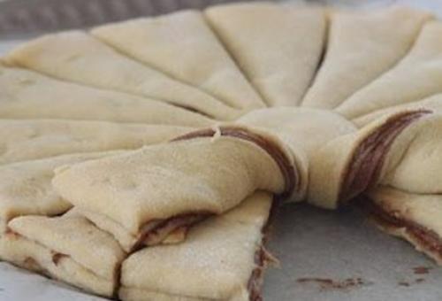 Пирог с шоколадной пастой. Дрожжевой пирог «Звезда» с шоколадной пастой