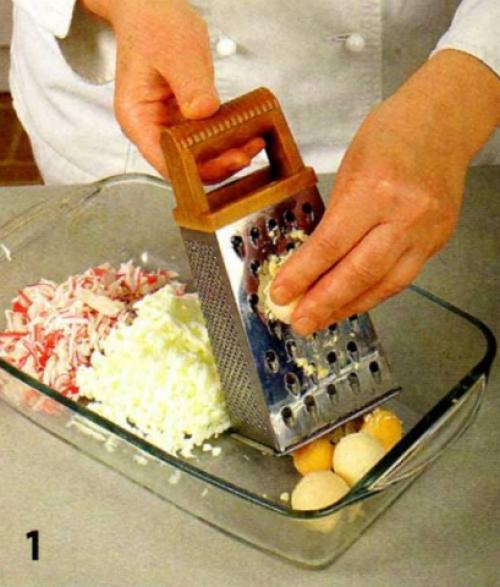 Торт-салат рыбный. Салат рыбный торт