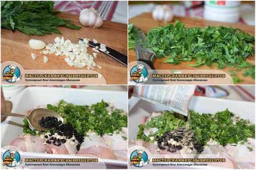 Курица маринованная в кефире и запеченная в духовке рецепт.