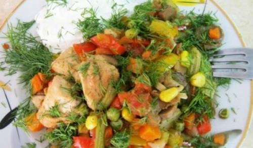 Теплый салат с говядиной и стручковой фасолью. Сытный и вкусный салат из стручковой фасоли с мясом