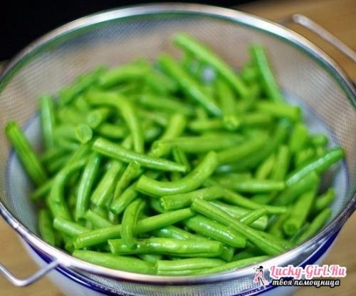 Стручковая фасоль с курицей и яйцом. Полезный салатик на каждый день