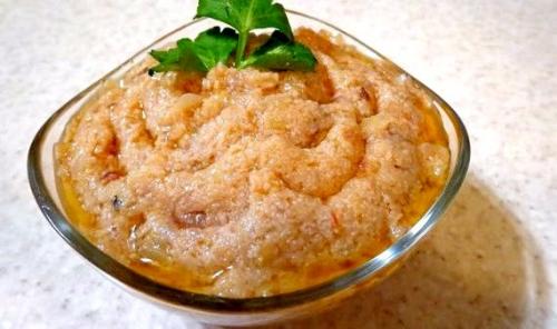 Рецепт икры из сельди с манкой. Икра из манной крупы и филе сельди