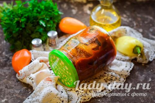 Баклажаны «Язык откусишь» — бабушкин рецепт с перцем на зиму