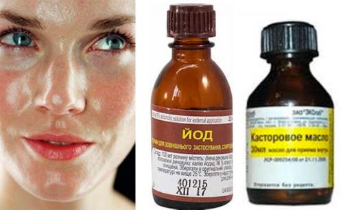 Маска для лица с касторовым маслом йодом медом вазелином. Йод для лица. Рецепты масок для лица с йодом. Отзывы