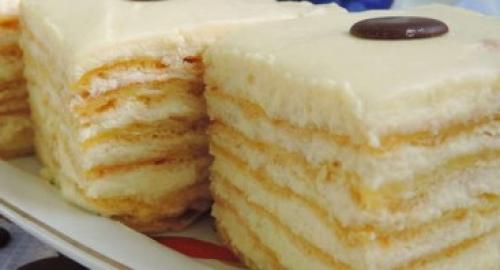 Заварной торт с заварным кремом. Заварной торт