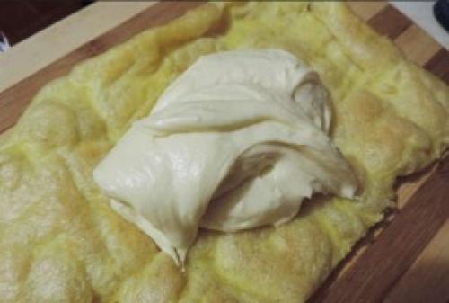 Заварной торт с заварным кремом. Заварной торт