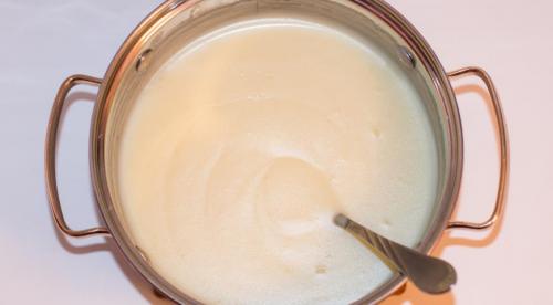 Слоеный торт с заварным кремом