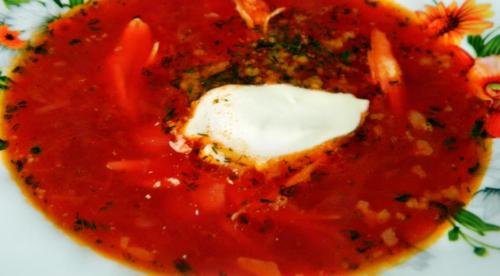 Борщ домашний