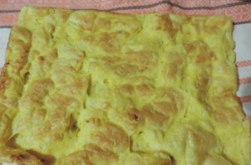 Заварной торт с заварным кремом. Заварной торт