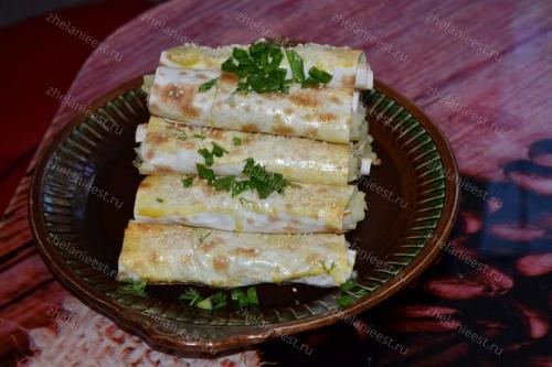 Трубочки из лаваша с картошкой: рецепт с фото пошаговый в домашних условиях