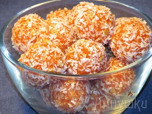 Морковные конфеты.