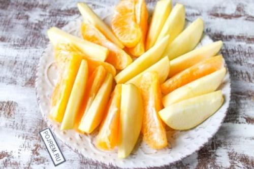 Рецепт: утка с яблоками и апельсинами в духовке