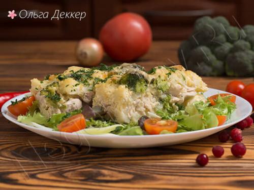 Цветная капуста с курицей. Запечём куриную грудку с цветной капустой – получим низкокалорийное объедение