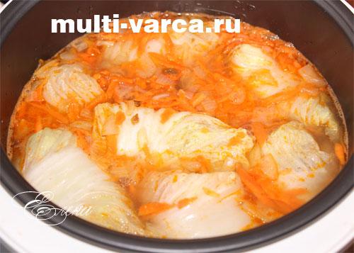 Голубцы из пекинской капусты в мультиварке