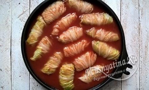 Голубцы из пекинской капусты с грибами. Рецепт 2: голубцы из пекинской капусты с фаршем