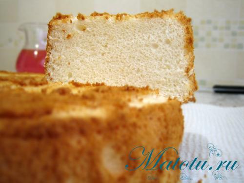Бисквит на белках с заварным кремом. Бисквит на белках, он же ангельский бисквит