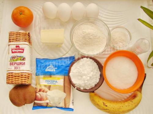 Нежный торт со сливками. Домашний бисквитный торт со взбитыми сливками