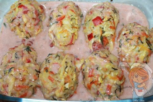 Ленивые голубцы из пекинской капусты с рисово-овощным фаршем без мяса