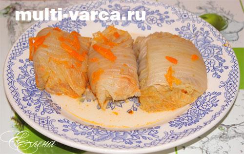 Голубцы из пекинской капусты в мультиварке