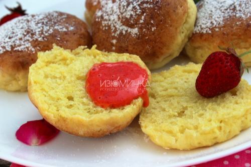 Творожные пончики в духовке