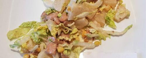 ПП салат с курицей и ананасом