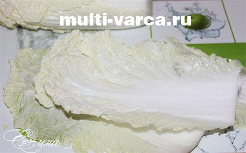 Голубцы из пекинской капусты в мультиварке