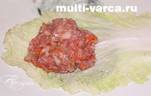 Голубцы из пекинской капусты в мультиварке