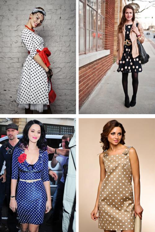 Макияж для платья в горошек. Платье в горошек + 150 фото модных платьев