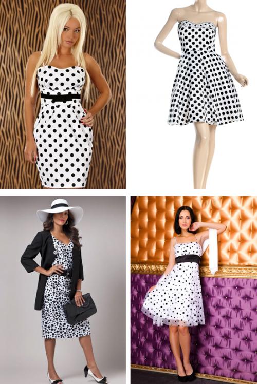 Макияж для платья в горошек. Платье в горошек + 150 фото модных платьев