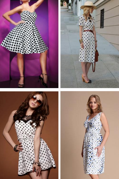Макияж для платья в горошек. Платье в горошек + 150 фото модных платьев
