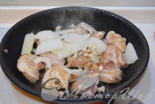 Курица по-испански. Жареная курица по-испански