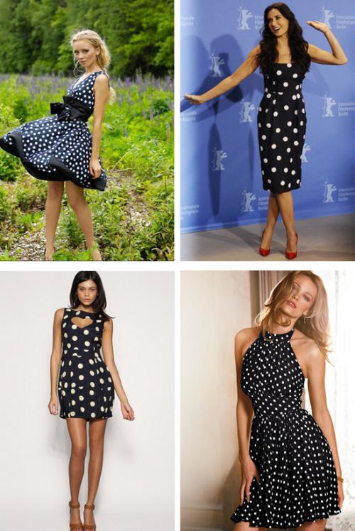 Макияж для платья в горошек. Платье в горошек + 150 фото модных платьев
