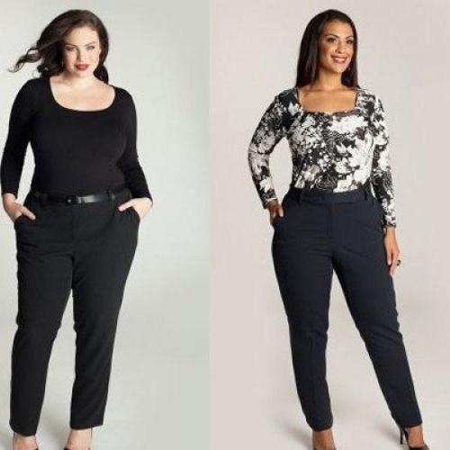 Модели женских брюк для полных. Стильные модели и фасоны брюк для полных женщин, с чем их лучше носить