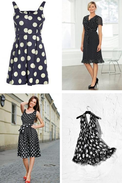 Макияж для платья в горошек. Платье в горошек + 150 фото модных платьев