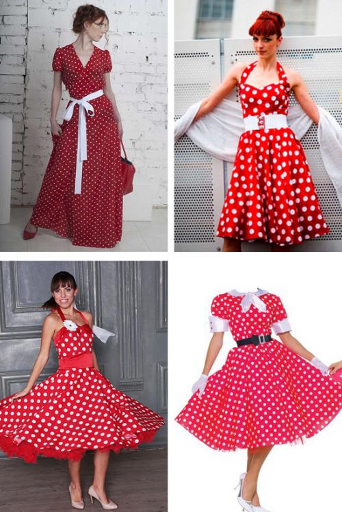 Макияж для платья в горошек. Платье в горошек + 150 фото модных платьев