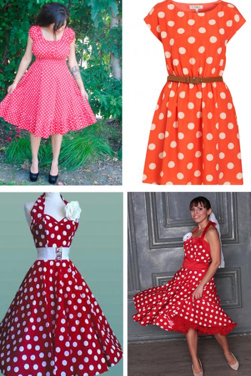 Макияж для платья в горошек. Платье в горошек + 150 фото модных платьев