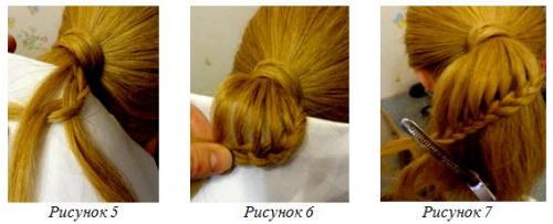 Красивая прическа с элементами плетения. Прически с элементами плетения