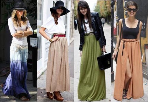 Юбка в пол, как носить. Разновидности 07 Юбка в пол, как носить. Разновидности 07